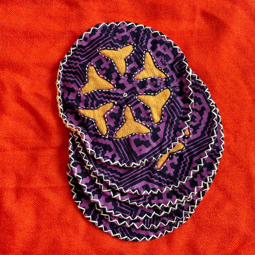 🌺3/$15🌺 6 Hand-Sewn Coasters from India